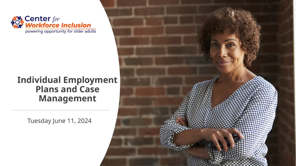 Individual Employment Plans and Case Management - slide 1 of 22