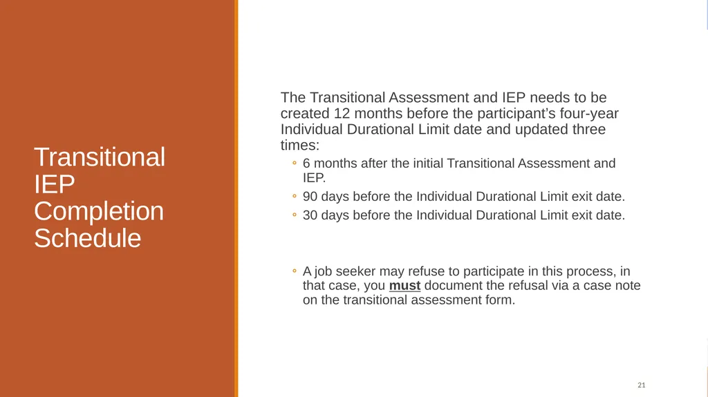 Individual Employment Plans and Case Management - slide 20 of 22