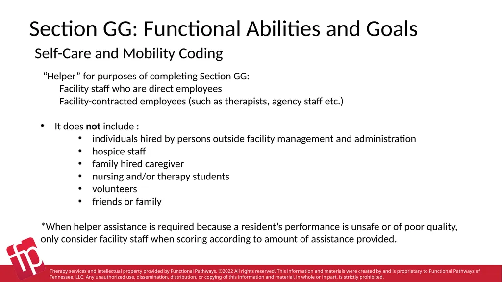 Functional Pathways MDS Section GG Therapy - slide 10 of 48