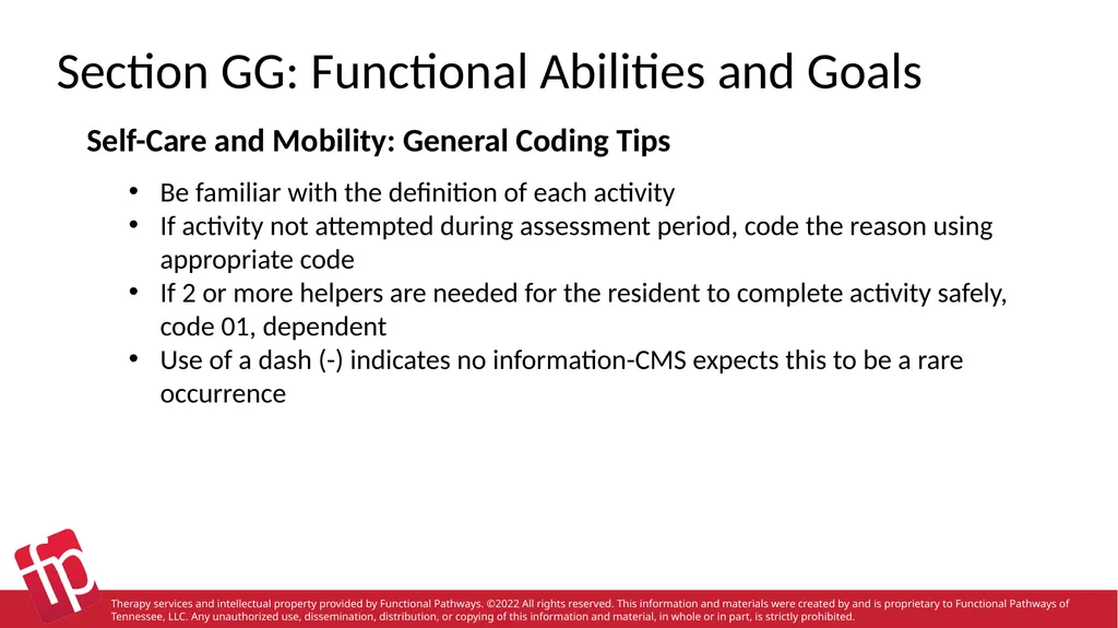 Functional Pathways MDS Section GG Therapy - slide 14 of 48