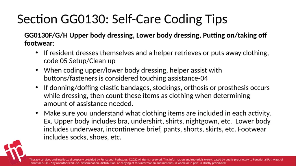 Functional Pathways MDS Section GG Therapy - slide 21 of 48
