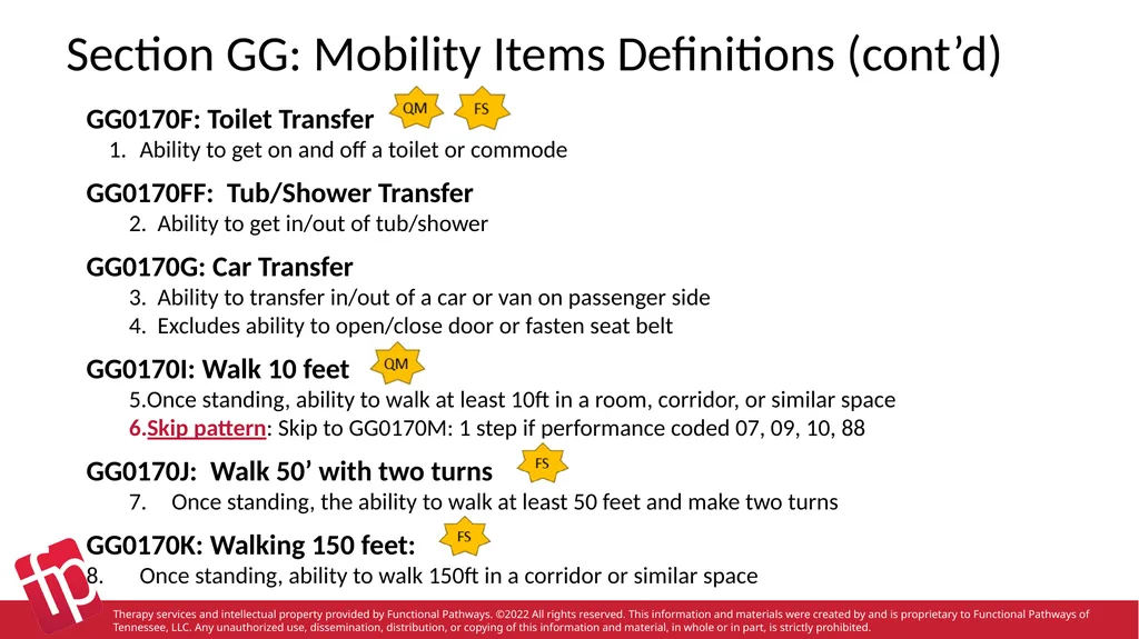 Functional Pathways MDS Section GG Therapy - slide 29 of 48