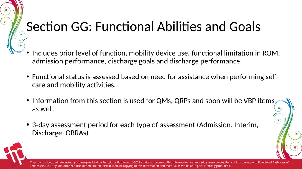 Functional Pathways MDS Section GG Therapy - slide 3 of 48