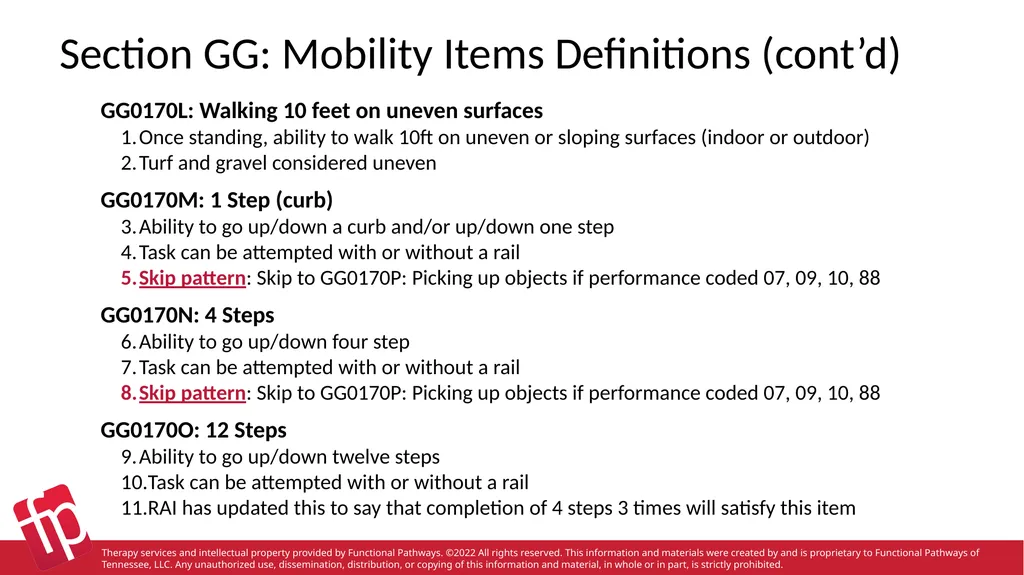 Functional Pathways MDS Section GG Therapy - slide 30 of 48