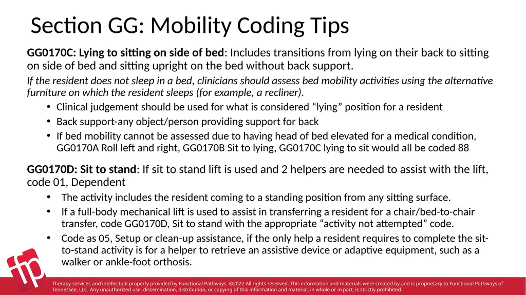 Functional Pathways MDS Section GG Therapy - slide 32 of 48