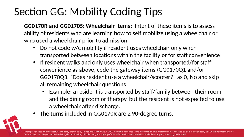 Functional Pathways MDS Section GG Therapy - slide 36 of 48