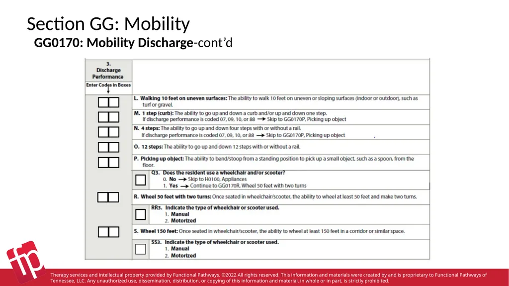 Functional Pathways MDS Section GG Therapy - slide 41 of 48
