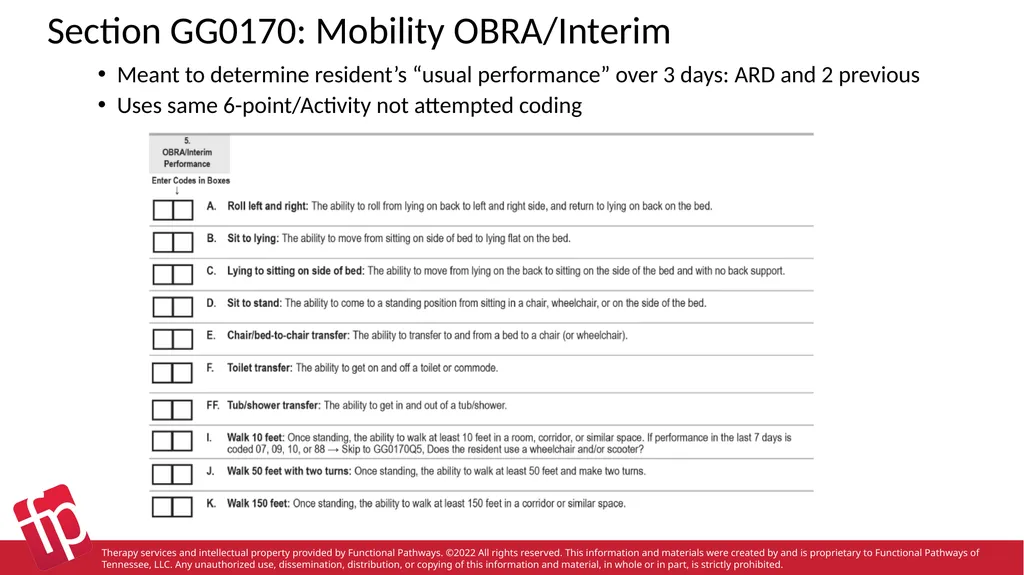 Functional Pathways MDS Section GG Therapy - slide 42 of 48