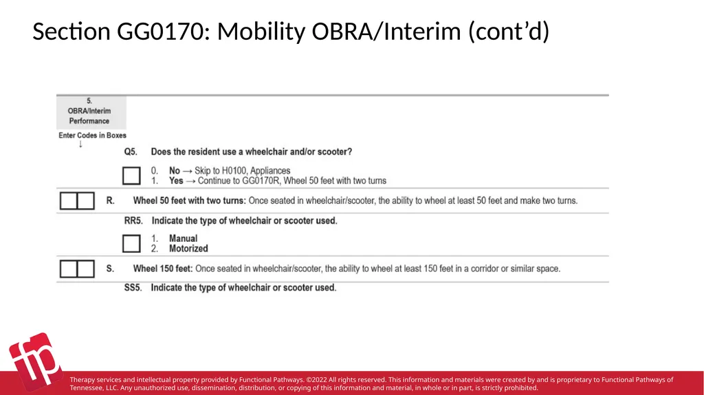 Functional Pathways MDS Section GG Therapy - slide 43 of 48