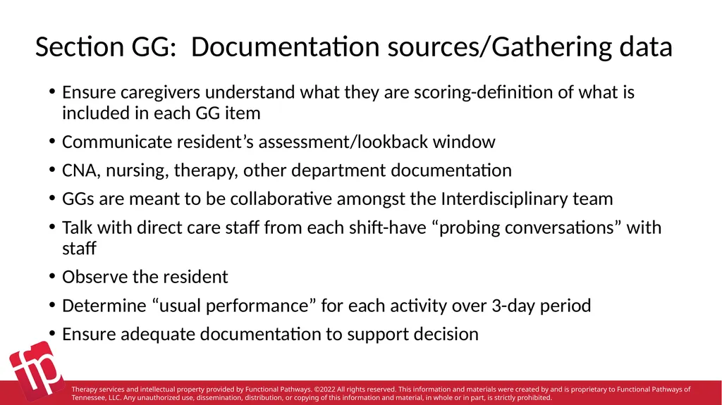 Functional Pathways MDS Section GG Therapy - slide 44 of 48