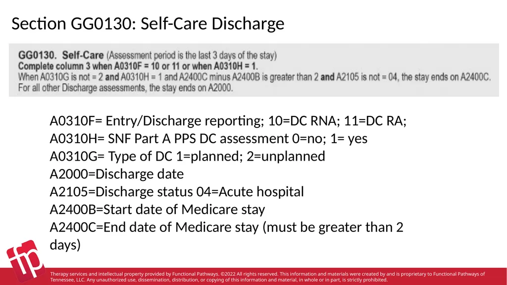 Functional Pathways MDS Section GG Therapy - slide 47 of 48