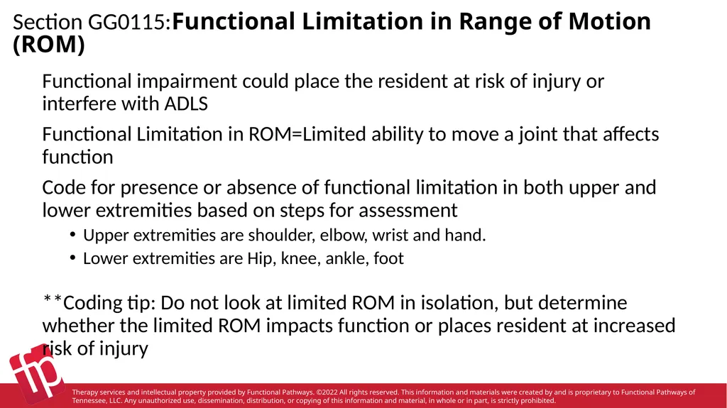 Functional Pathways MDS Section GG Therapy - slide 6 of 48