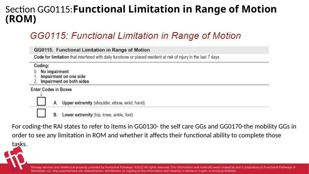 Functional Pathways MDS Section GG Therapy - slide 7 of 48