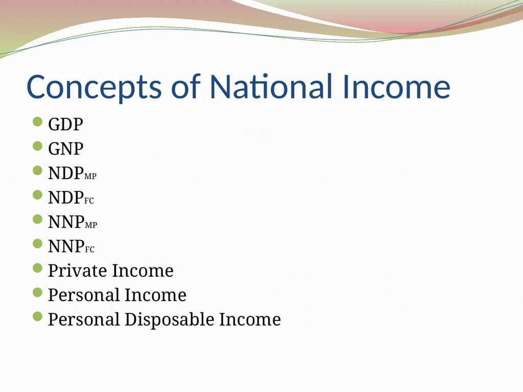 National Income Santosh Borkakati Asst. Professor - slide 4 of 18