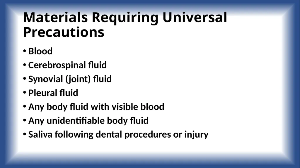 Bloodborne Pathogens Training for Ground Team - slide 23 of 29