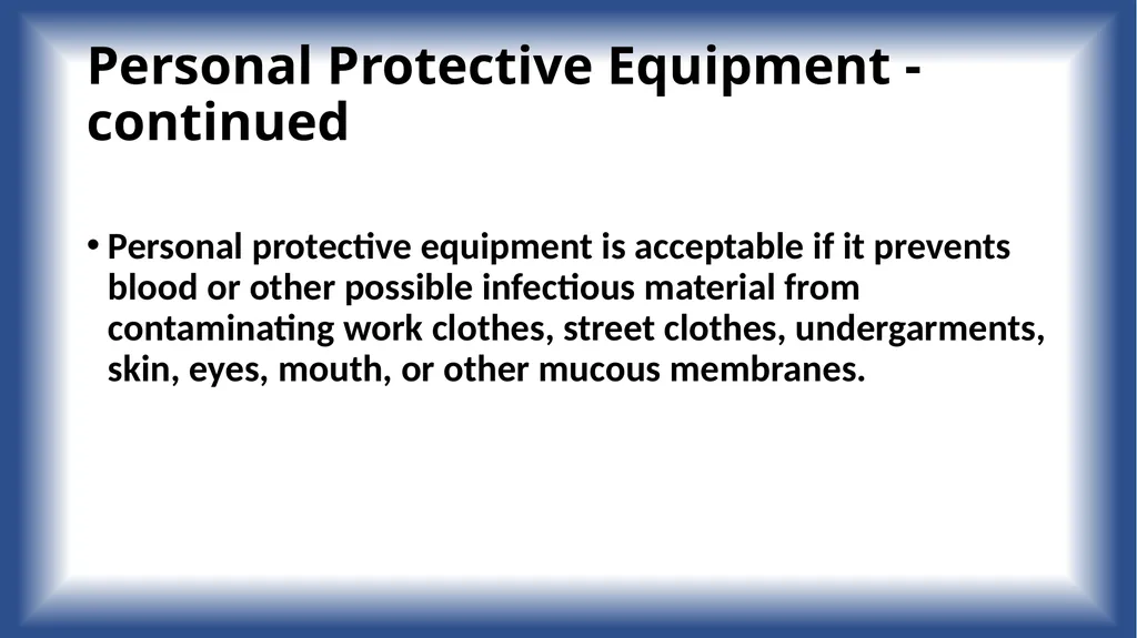 Bloodborne Pathogens Training for Ground Team - slide 16 of 29