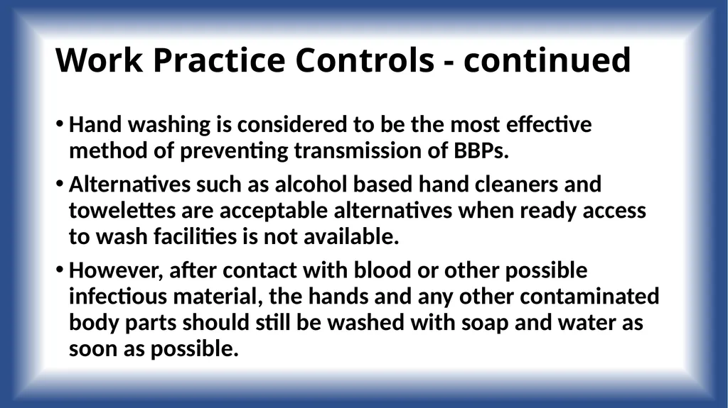 Bloodborne Pathogens Training for Ground Team - slide 12 of 29