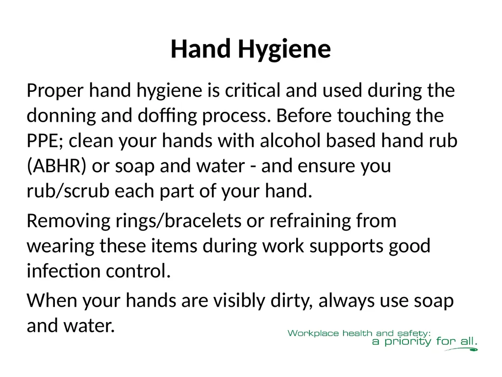 Donning & Doffing Personal Protective Equipment - slide 15 of 25