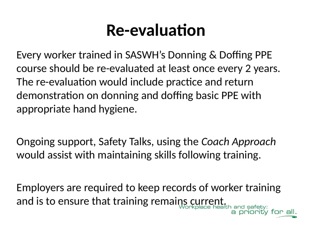 Donning & Doffing Personal Protective Equipment - slide 21 of 25