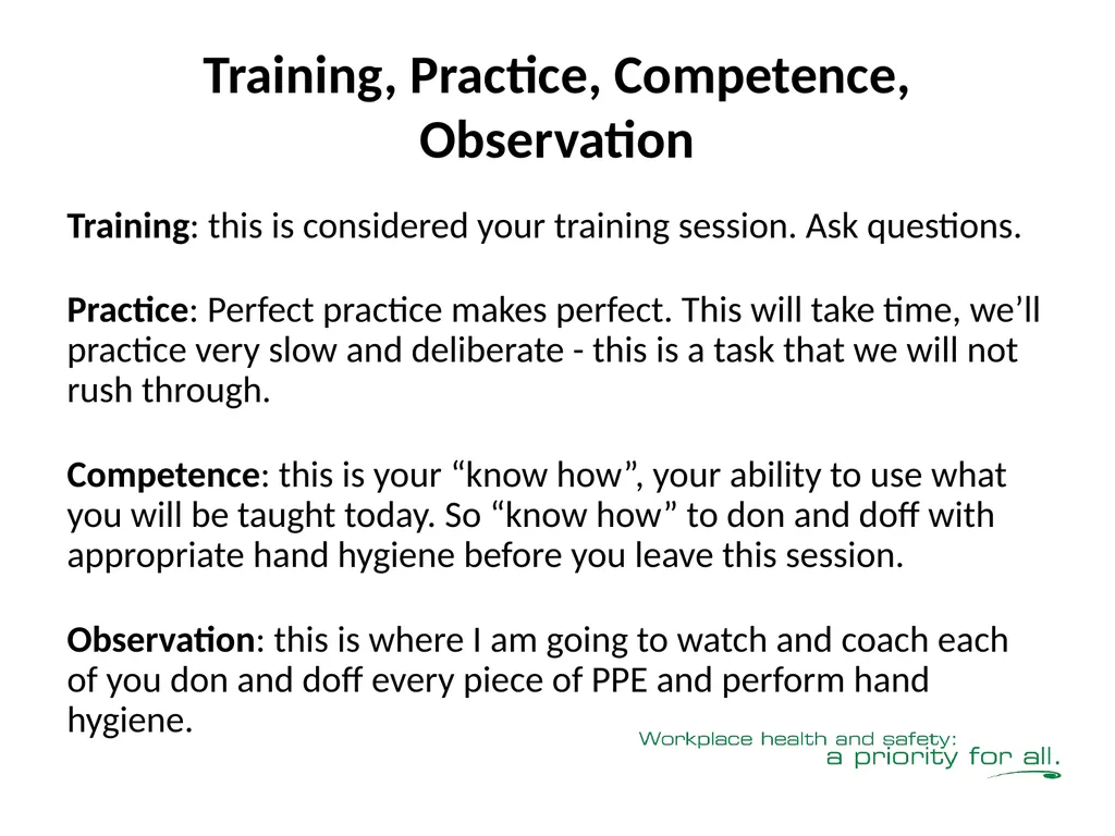 Donning & Doffing Personal Protective Equipment - slide 11 of 25