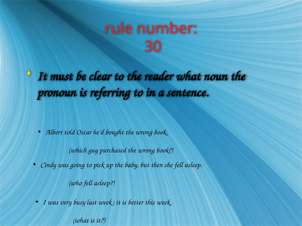 Ambiguous and Vague Pronoun Reference What the - slide 2 of 5