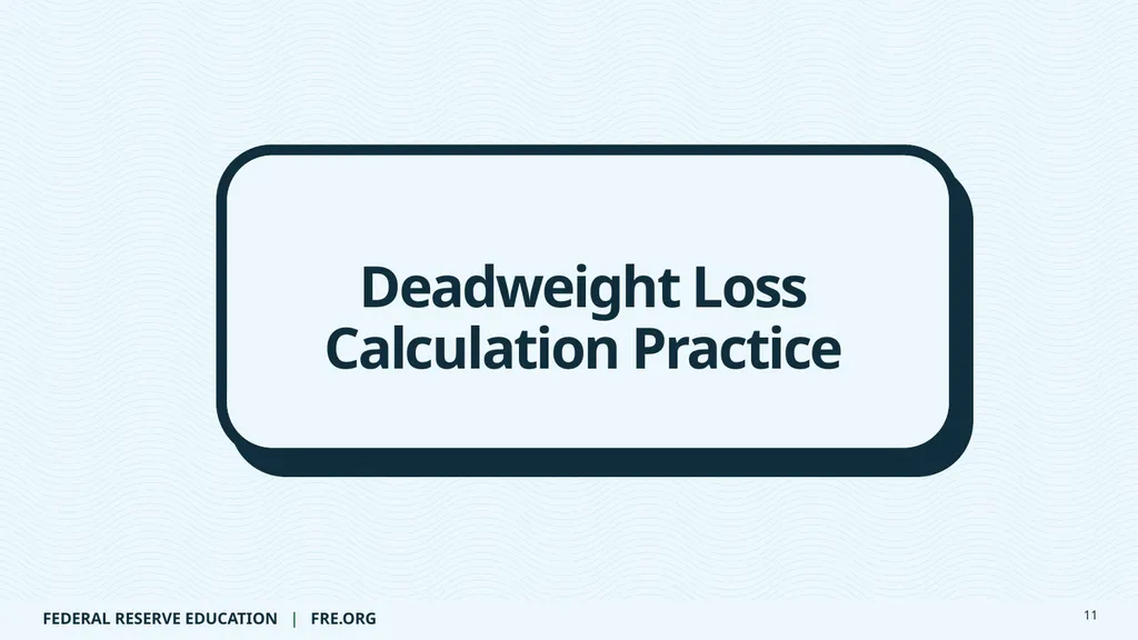 AP Micro Lecture Guide: The Deadweight Loss Plan © - slide 11 of 20