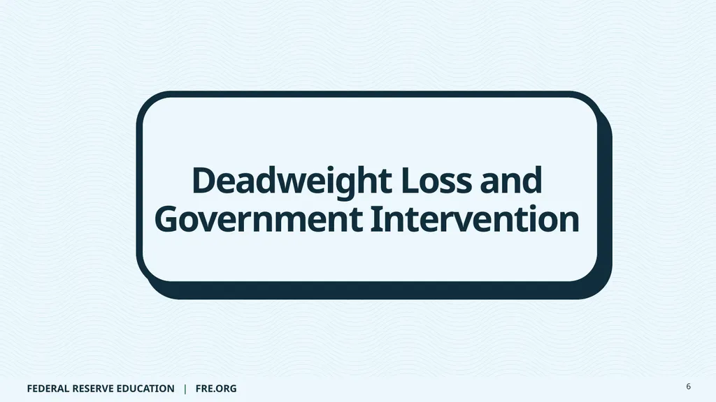 AP Micro Lecture Guide: The Deadweight Loss Plan © - slide 6 of 20