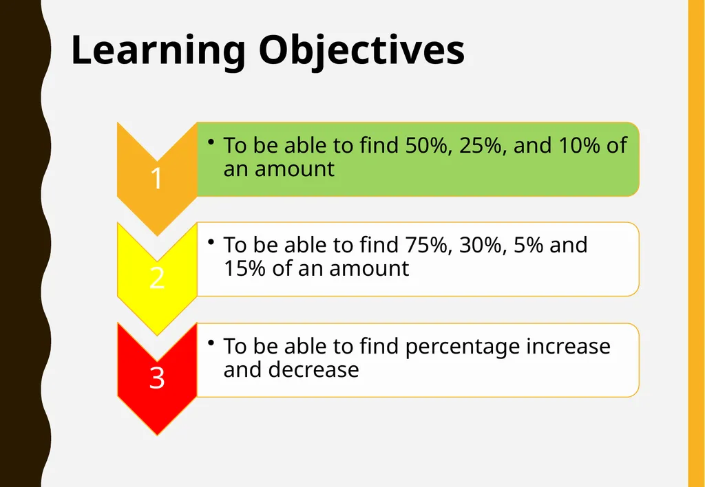 Percentages of amounts Functional Mathematics - slide 3 of 11