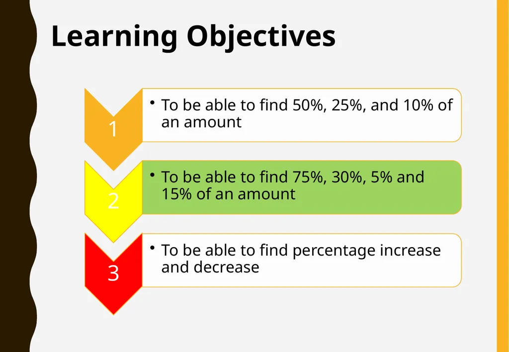 Percentages of amounts Functional Mathematics - slide 7 of 11