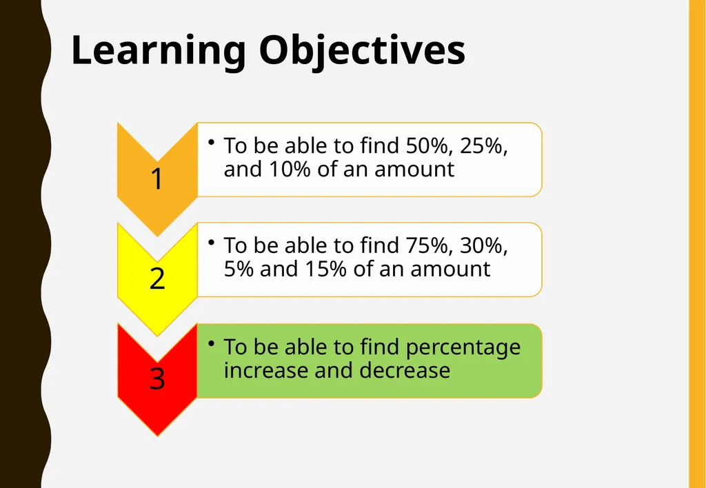 Percentages of amounts Functional Mathematics - slide 9 of 11