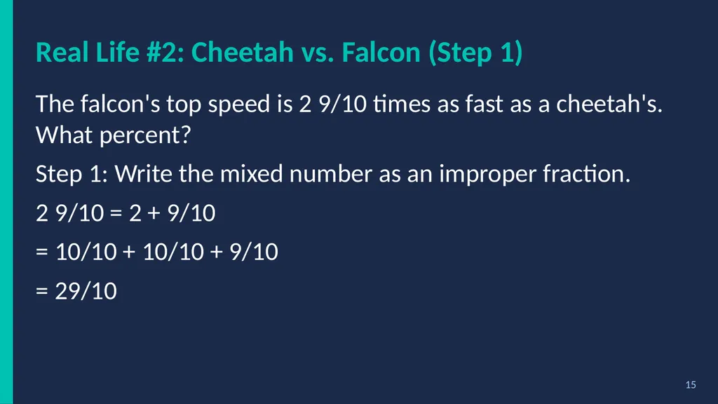% Percent Power! Fractions, Decimals & Percents - slide 15 of 23