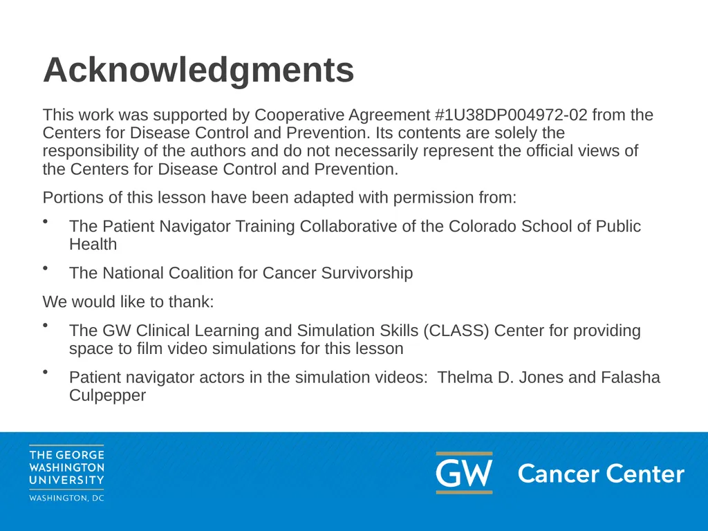 Lesson 2: Patient Advocacy Module 5: Enhancing - slide 2 of 37