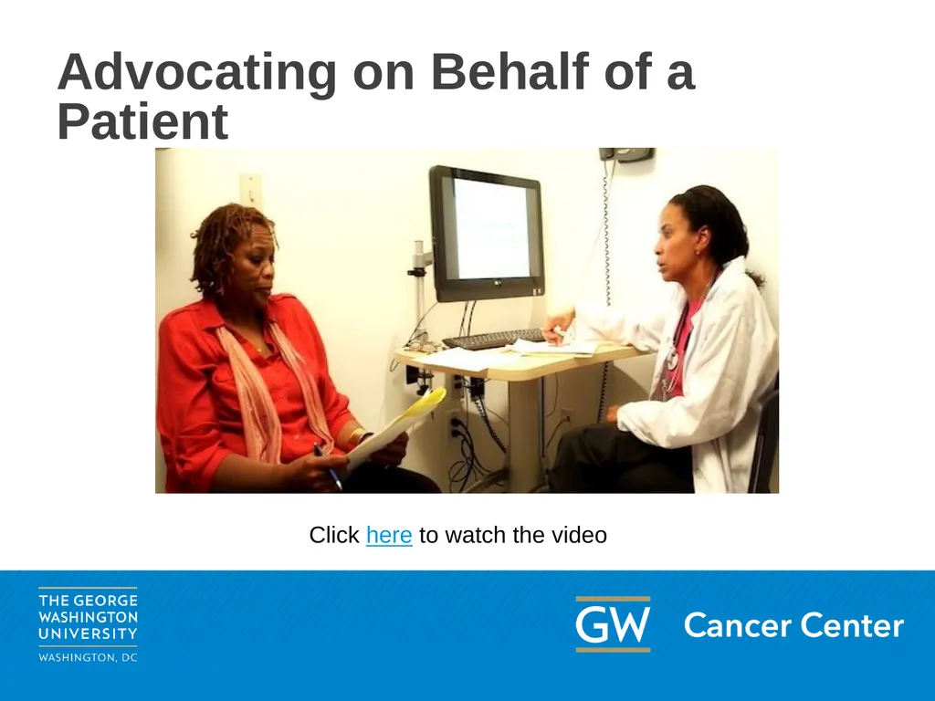 Lesson 2: Patient Advocacy Module 5: Enhancing - slide 10 of 37