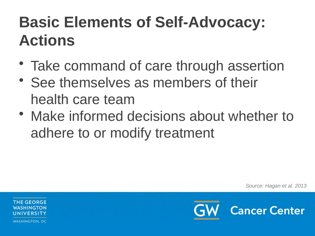 Lesson 2: Patient Advocacy Module 5: Enhancing - slide 15 of 37