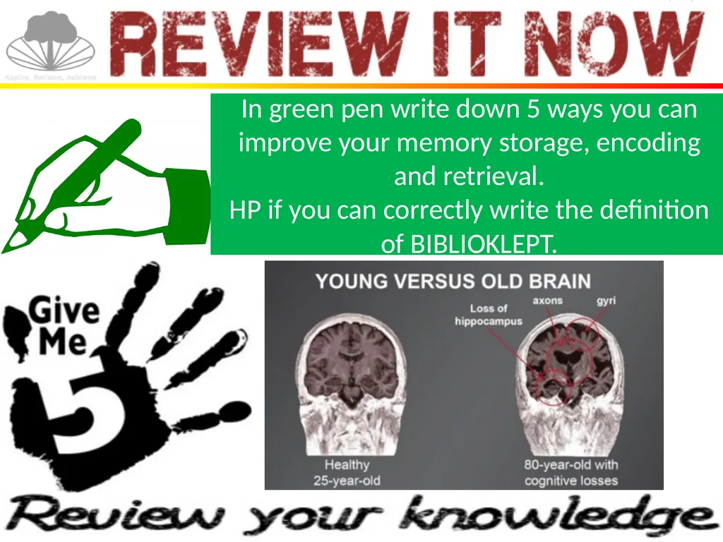 Title: How do we learn? Date 09/09/2021 Today’s - slide 11 of 12