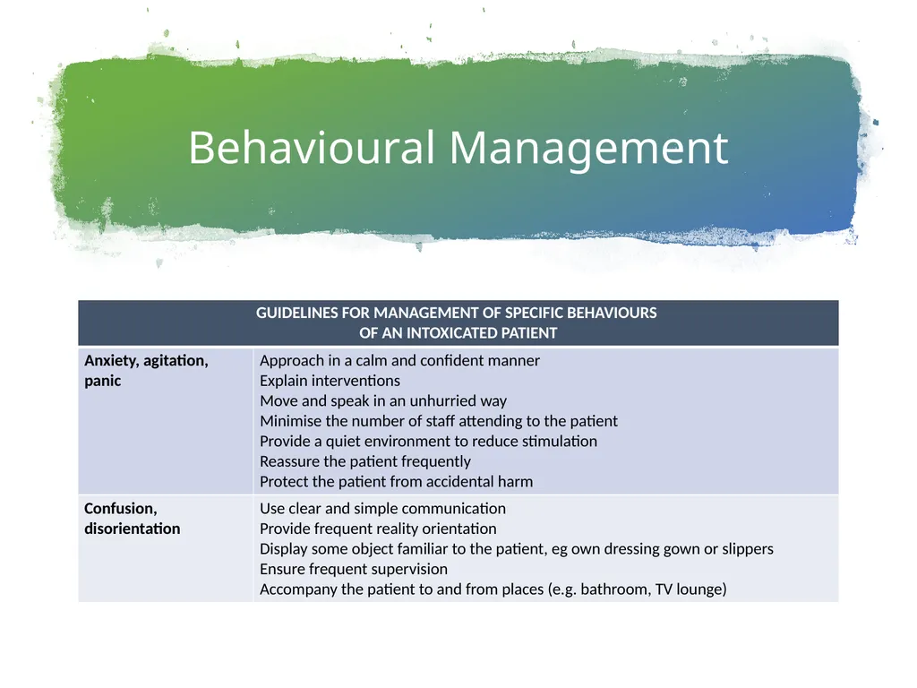 Managing Intoxication and Overdose Nursing and - slide 11 of 26
