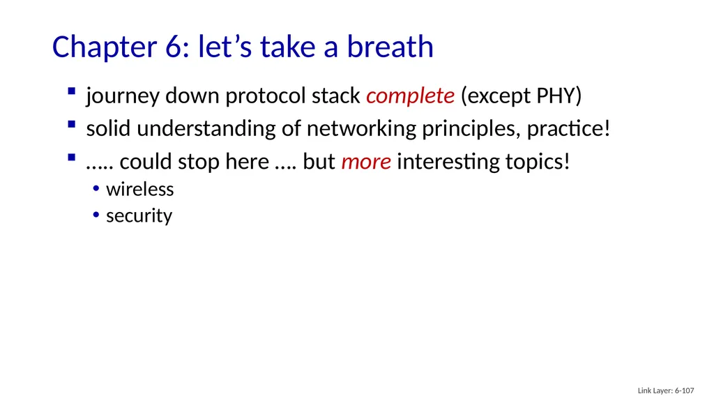 Computer Networking: A Top-Down Approach 8th - slide 105 of 107
