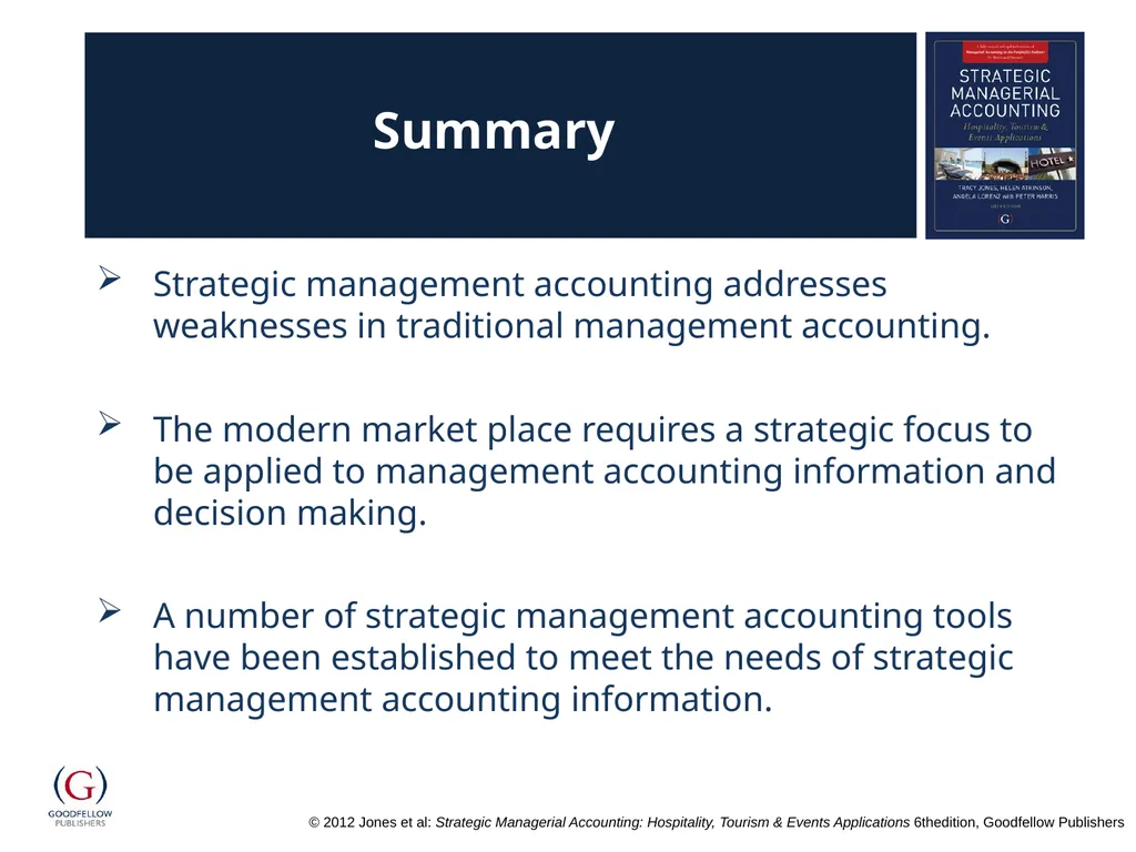 Chapter 16 Strategic Management Accounting - slide 15 of 15