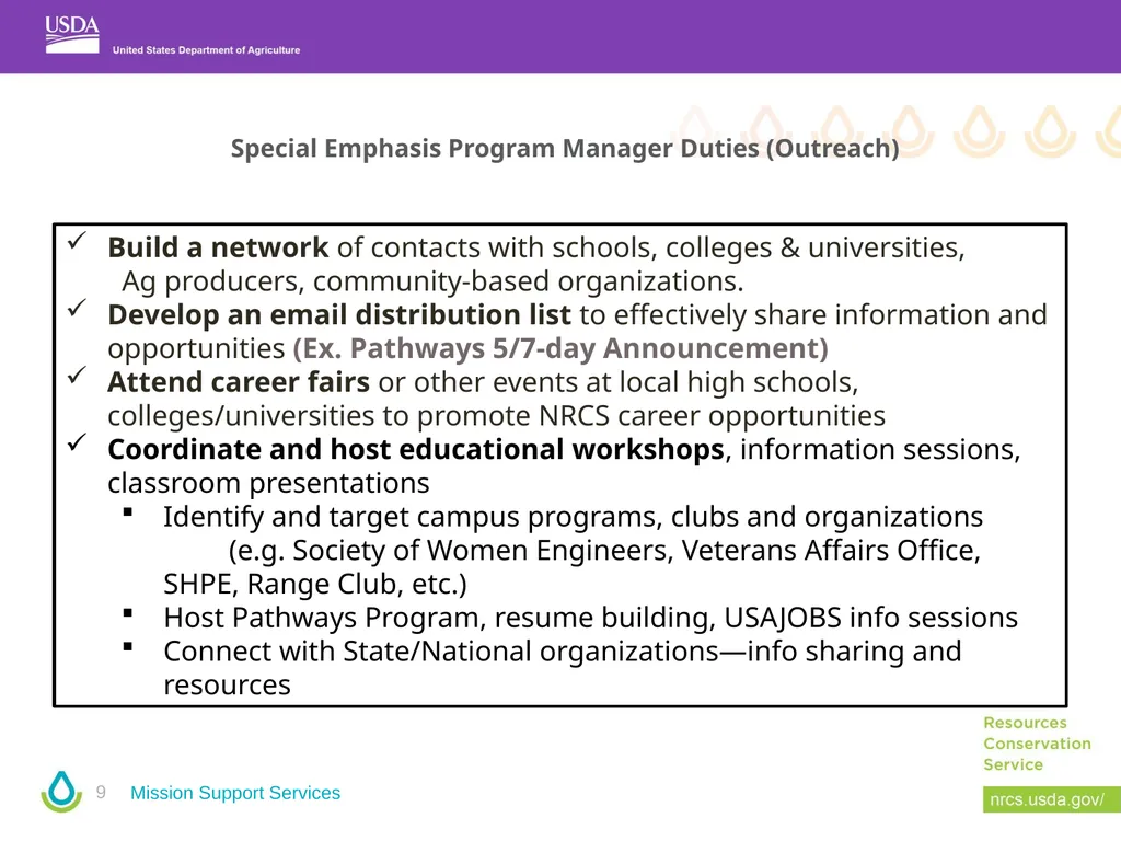 Special Emphasis Program Manager (SEPM) Training - slide 9 of 48