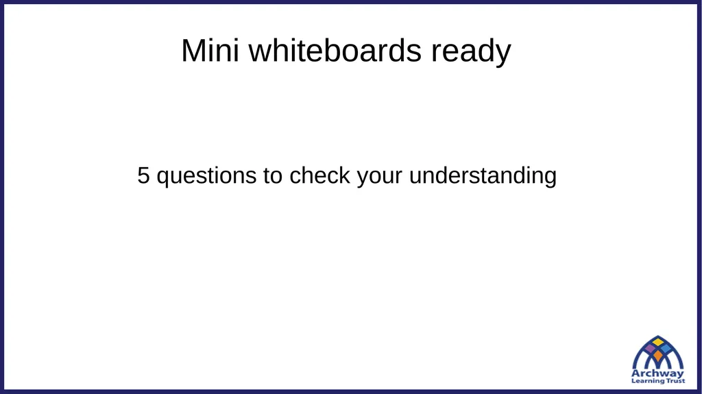 49? 13? Mini whiteboards ready 5 questions to - slide 4 of 12