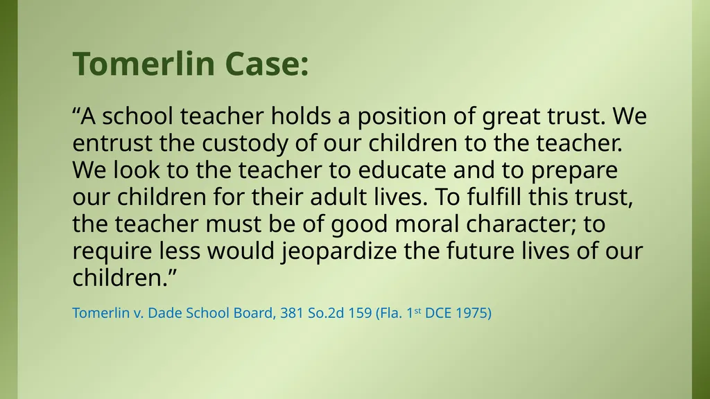 The Florida Code of Ethics and Principles of - slide 22 of 37