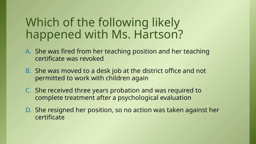 The Florida Code of Ethics and Principles of - slide 32 of 37