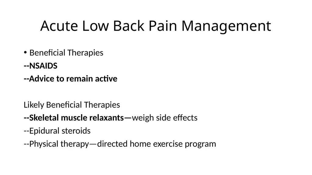 Common Back Pain Issues Presented by Brian Walker, - slide 27 of 47