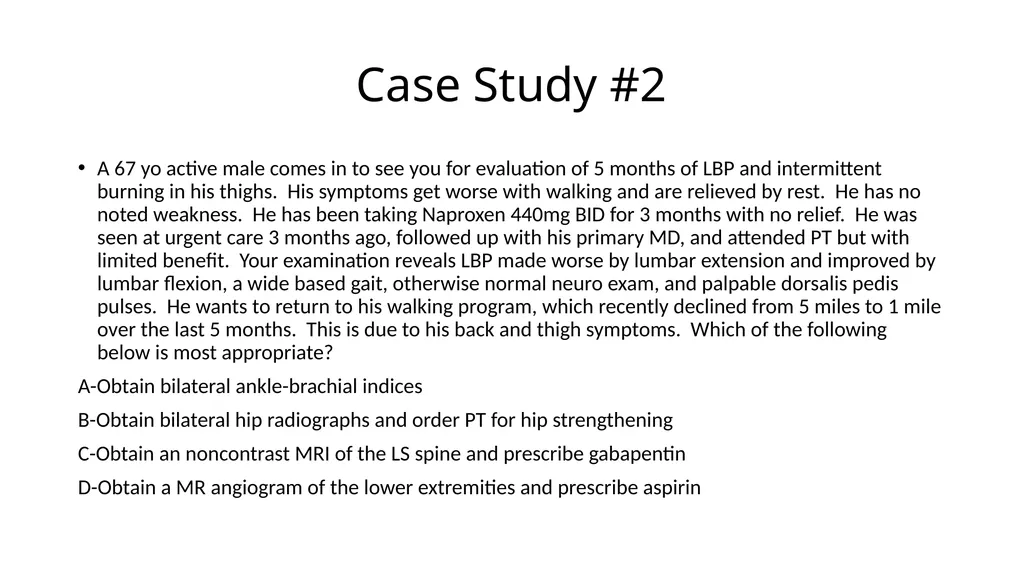 Common Back Pain Issues Presented by Brian Walker, - slide 40 of 47