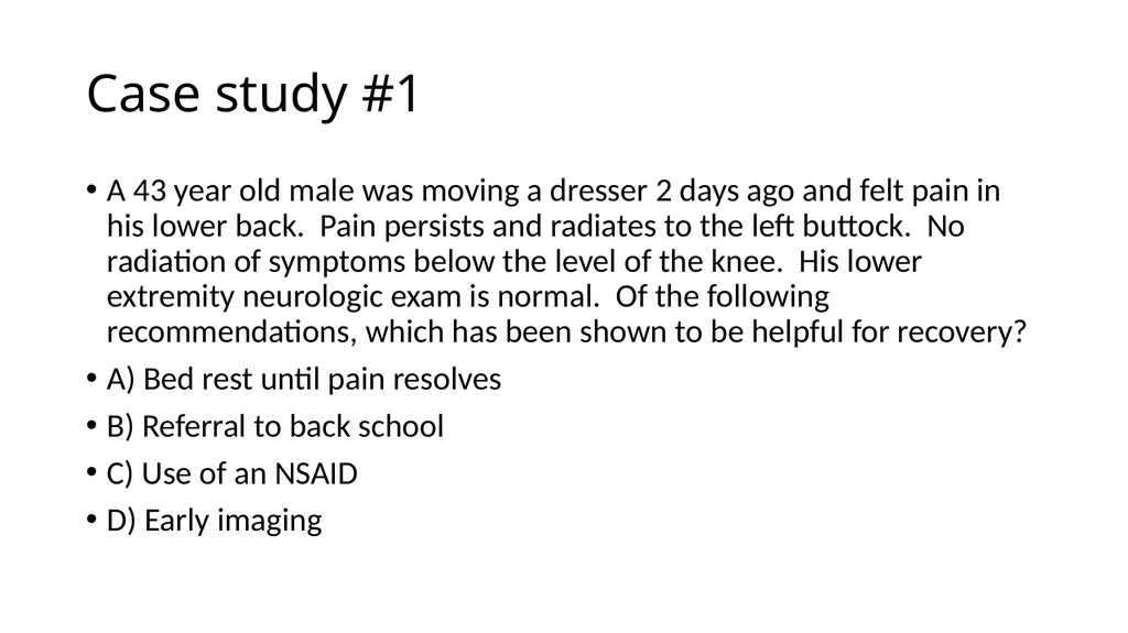 Common Back Pain Issues Presented by Brian Walker, - slide 26 of 47