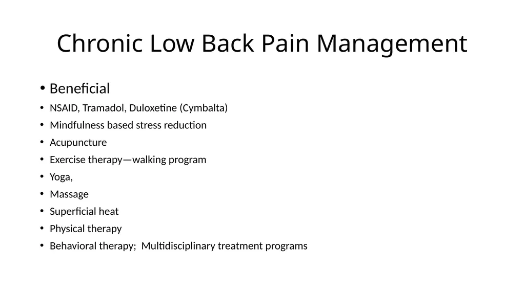 Common Back Pain Issues Presented by Brian Walker, - slide 28 of 47