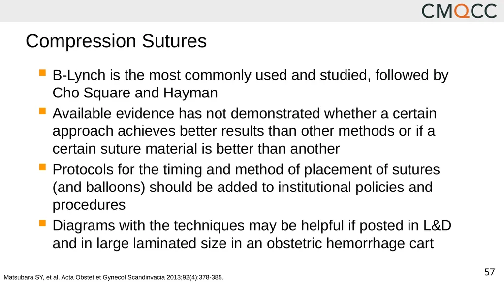 Improving Health Care Response to Obstetric - slide 57 of 70