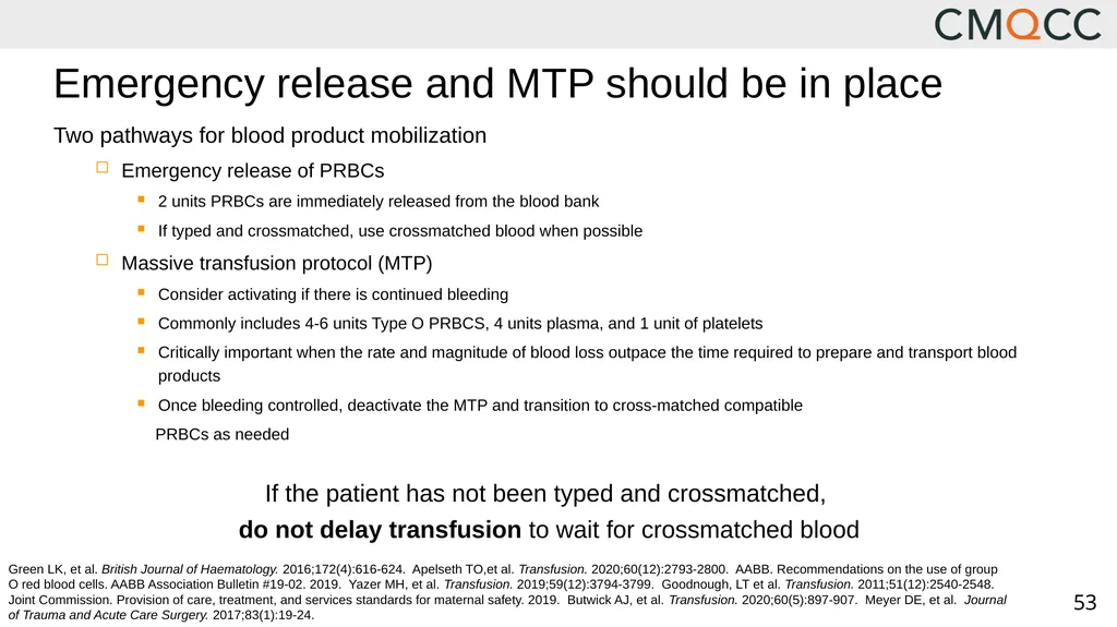 Improving Health Care Response to Obstetric - slide 53 of 70