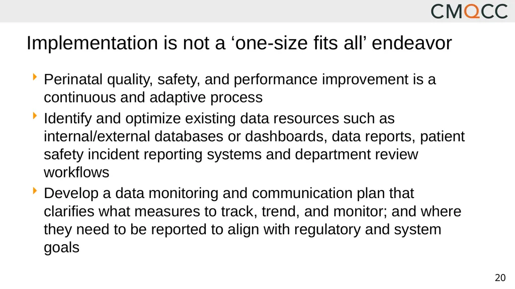 Improving Health Care Response to Obstetric - slide 20 of 70