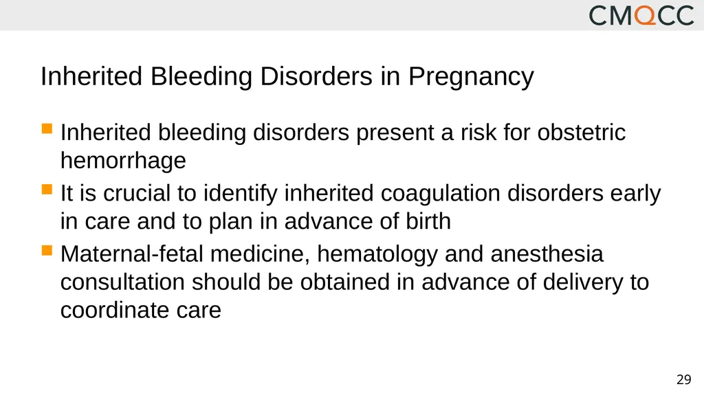 Improving Health Care Response to Obstetric - slide 29 of 70